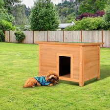 Wooden dog cat kennel outdoor - dog,