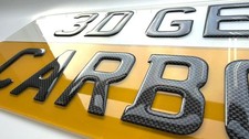 2 x 3D Gel Carbon Fibre NUMBER