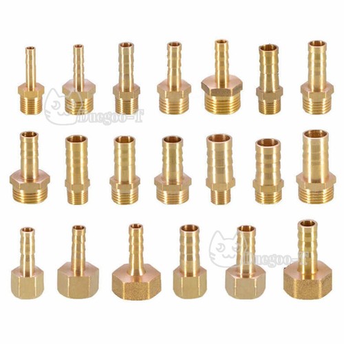 Brass straight barb fitting - brass,