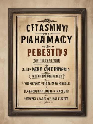Vintage pharmacy sign - sign,