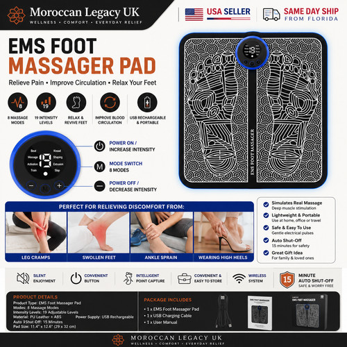 Ems foot massager - massager, mat