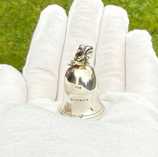 First Tooth Bell Pill Box Tooth Fairy 925 Sterling Silver 1991 Hallmarked