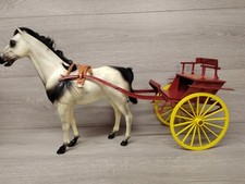 Pedigree Sindy Horse Saddle  Red Gig Black & White Horse