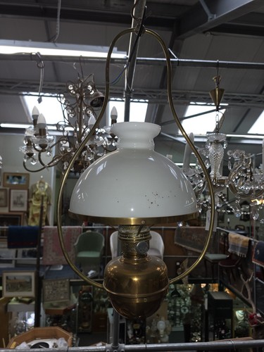 Victorian brass hanging - brass,