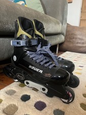 Bauer Black rollerblades - incline skates - size UK 6