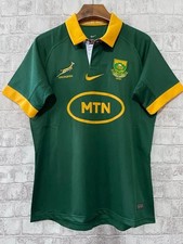 Men's South Africa Rugby 2024 Mens Home Shirt Short Sleeve S-5XL