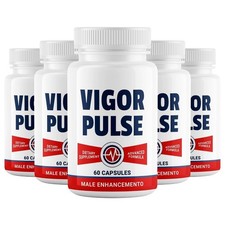 (5 Pack) Vigor Pulse Male Health Supplement to Boost Stamina & Libido Naturally