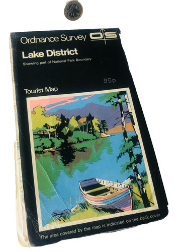 Map lake district - lake, tourist