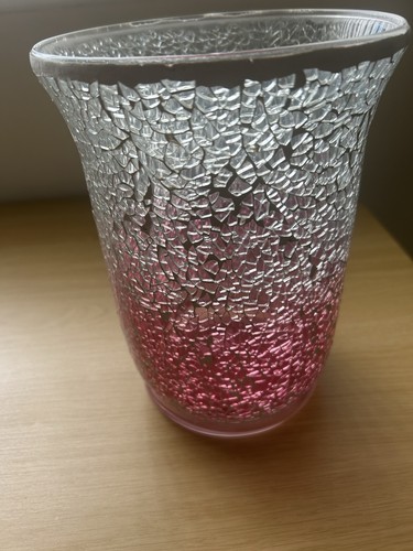Pink fade cracked mosaic - fade,
