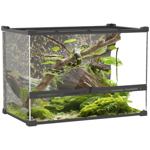 Pawhut 48l glass terrarium - pawhut,