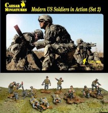 CAESAR Miniatures 1/72 - Modern Wars - H094 Modern U.S. Soldiers In Action set 2