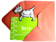 West Highland White Terrier Dog Westie Puppy Plastic Bookmark Gift x Her Him