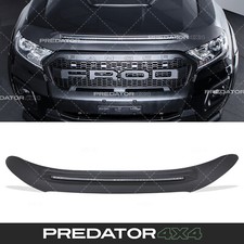 FRONT BUMPER BONNET GUARD WITH LED LIGHTS BLACK FOR FORD RANGER T7 T8 15-22