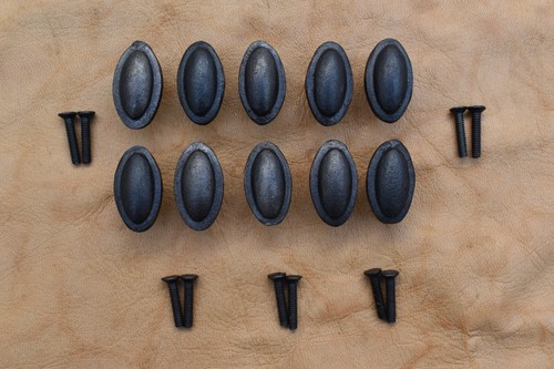 Vintage cast iron knob - cast,