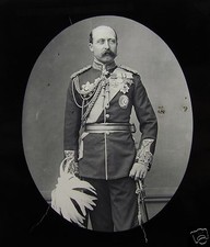 Glass Magic lantern slide HRH