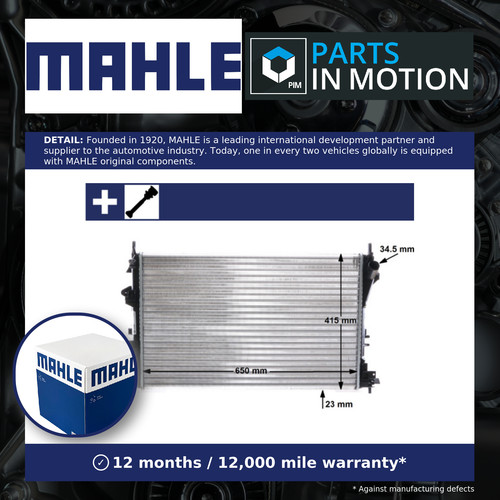 Radiator cr40000s mahle - radiator,