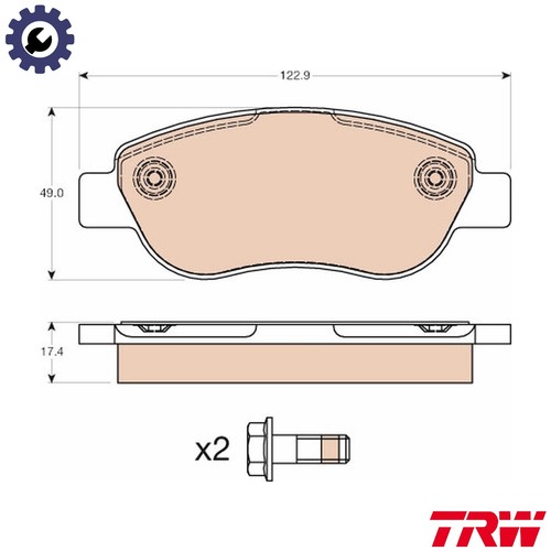 Brake pad set disc - brake,