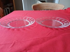 2 x vintage French clear