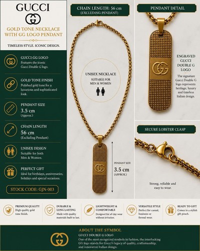 Gucci gold tone logo - gucci,