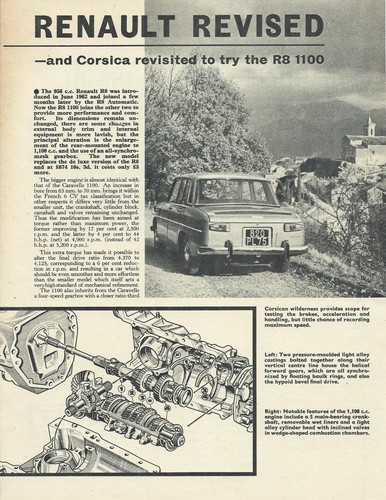 Renault 1100 original 1968 - r8,