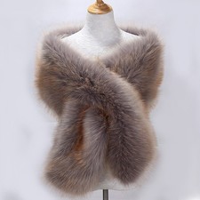 Women Fluffy Faux Fur Wedding