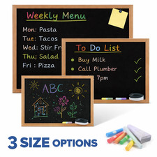 Blackboard wooden frame small - blackboard,