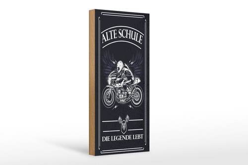 Wooden sign motorcycle - , 27x10