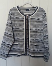 Ladies Klass Jacket Size 22 Zip up Grey Marl Multi/Gold Thread BNWOT