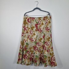 BODEN Floral Cord Flared Midi