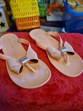 Ted baker peach flipflop sandals size 4 37 worn once 