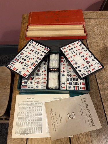 Vintage mahjong game - game, set