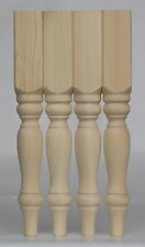 Set of 4 Farmhouse Coffee Legs Solid Pine, 55*55*425mm Wooden Stool Leg  A55FHC