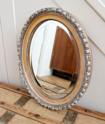 Vintage ornate oval - oval, medium