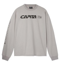 Capita Snowboards Gravity Long Sleeve Tee Shirt Men's Size Large Light Gray New