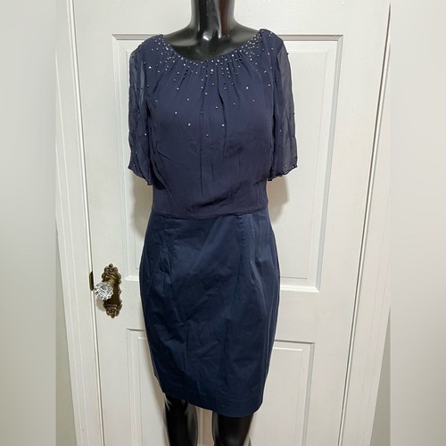 Womens navy blue beaded boden - blue,