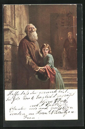 Artist postcard the blind - the,