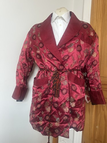 Vintage mens oriental burgundy - mens,