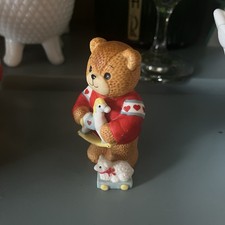Lucy & Me Bear Toy Rocking Horse & Lamb Enesco 1984 Lucy Rigg