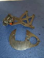 Bonehead RC carbon gear plate and rear top plate with brake brace 5b baja hybrid