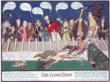 Johnnie Walker Whisky 1927 Tatler Advert Greyhound Racing Art by Doris Zinkeisen