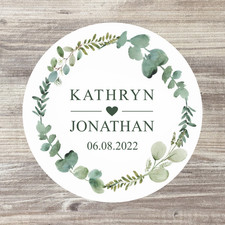 Personalised wedding stickers - personalised,