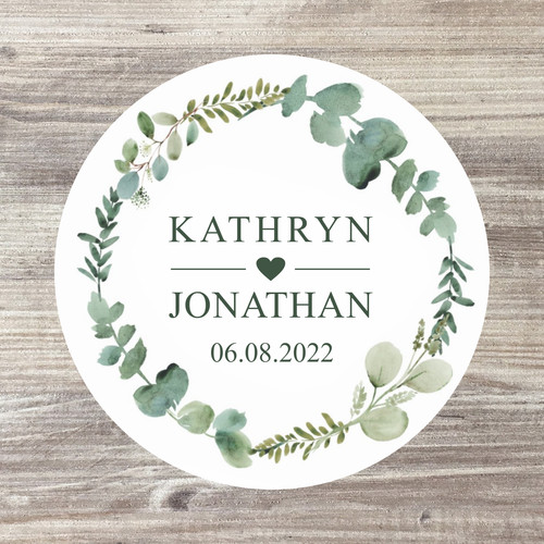 Personalised wedding stickers - wedding,