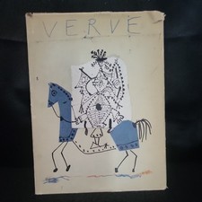 Pablo Picasso Genuine Lithograph VERVE 1959 PICASSO AT VALLAURIS