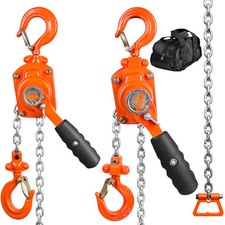 VEVOR Lever Block Chain Hoist G80 Ratchet Hoist 550/1100lb Capacity 5/10 ft Lift