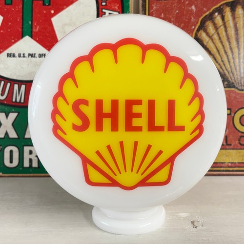 Shell mini gas pump globe - gas, globe,