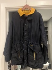 Mens Retro Navy Musto Coat Large - With Hood. Fleece Polartec - Read Description