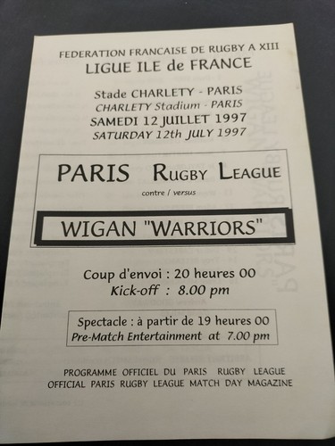 Paris wigan warriors super - warriors,