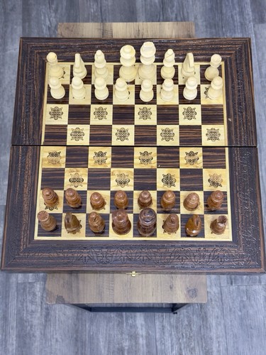 Handcrafted wooden chess - handcrafted,
