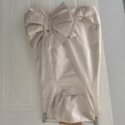 Strapless satin bow - satin,