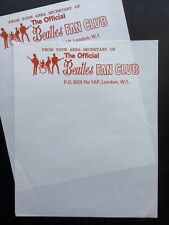 Orig. Beatles Fan Club U.K. - A Sheet of Unused Official Headed Paper c1967